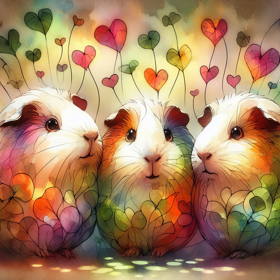 Glassy Petal Piggies