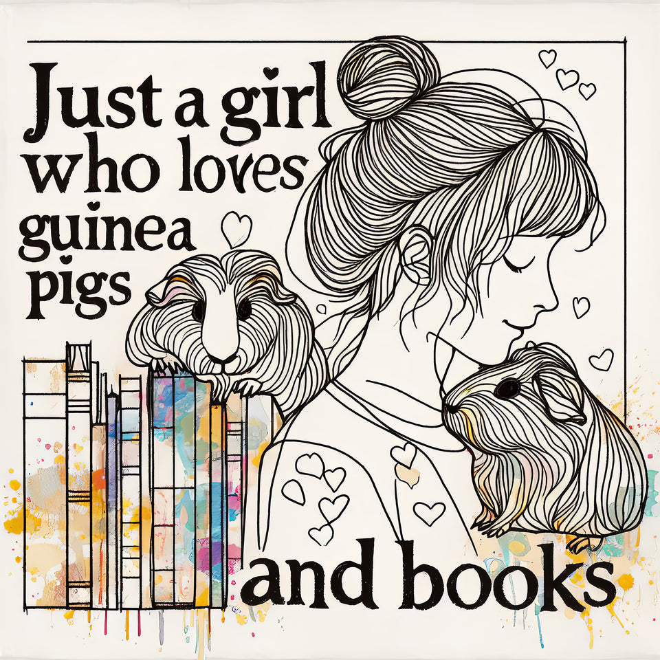 Love Books Young Woman - Style BG2P