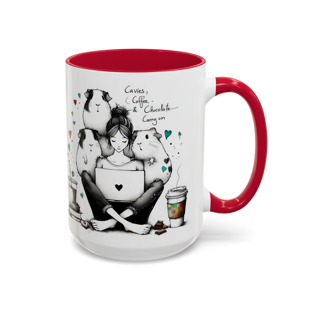 Guinea Pig Mug - Cavies, Coffee & Chocolate Carry On