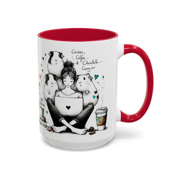 Guinea Pig Mug - Cavies, Coffee & Chocolate Carry On