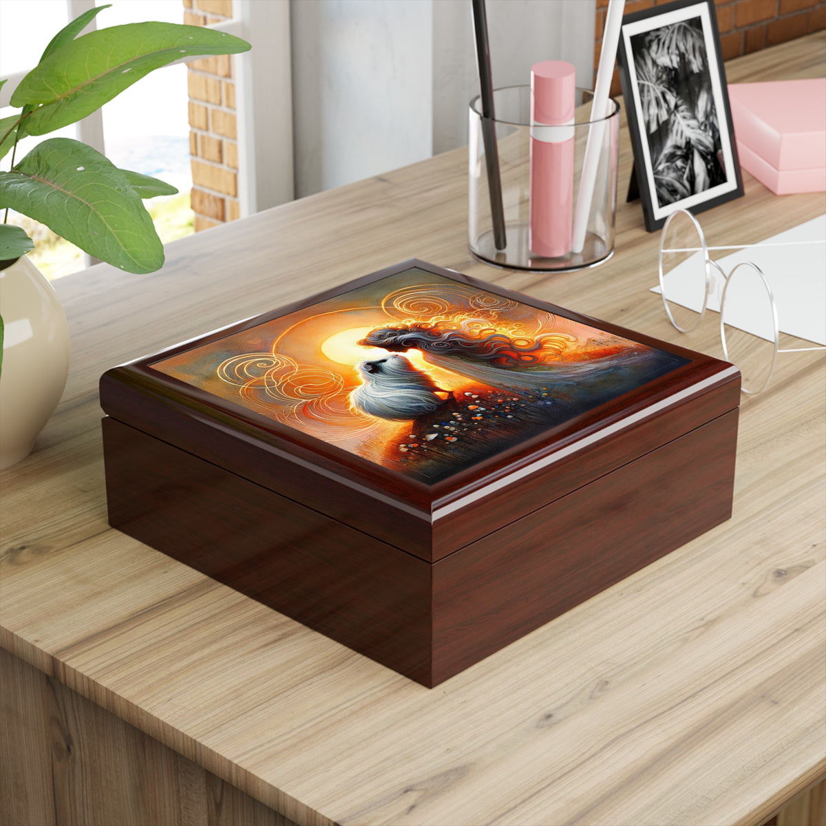 Silhouette at Sunset Keepsake Box