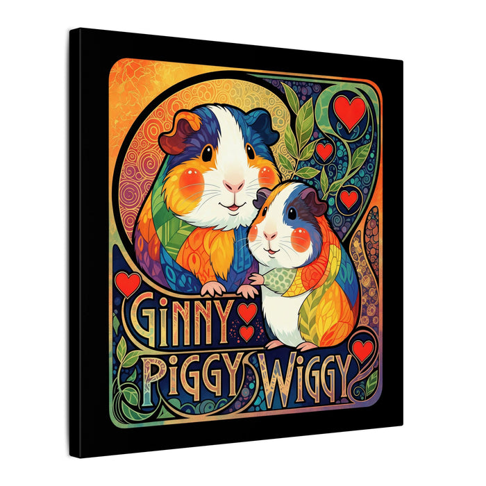 Cheeky Ginny Piggy Wiggy Guinea Pig Canvas