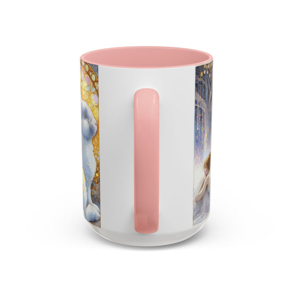 Enchanted Rabbit Coffee Mug, Fantasy Art Drinkware, Rabbit Lover Gift, Magical Mug for Tea, Cute Home Decor