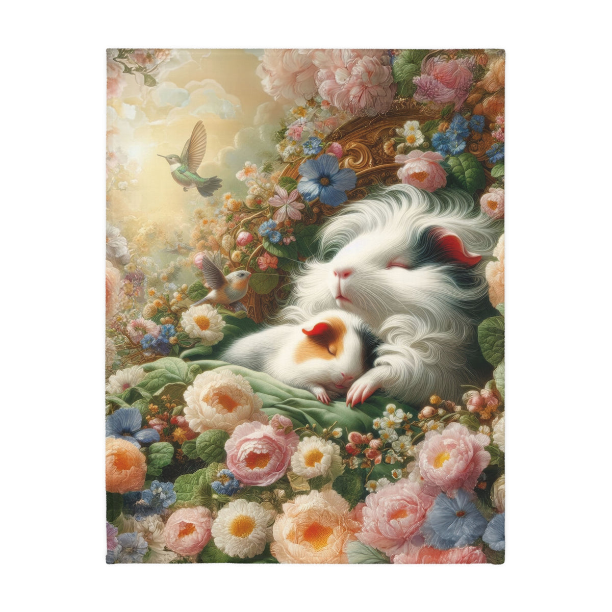 Dreaming Napping Piggies Velveteen Microfiber Blanket - Double-sided Print