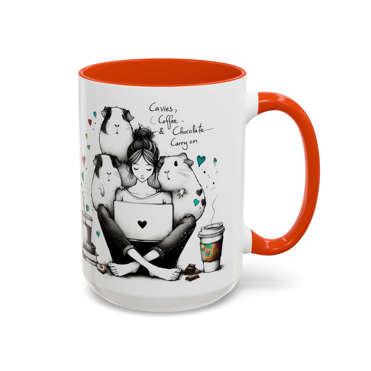 Guinea Pig Mug - Cavies, Coffee & Chocolate Carry On