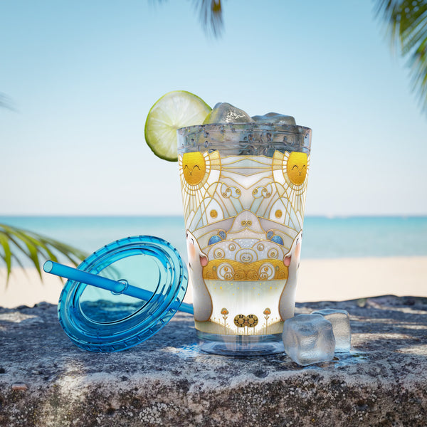 Summer Piggy Joy Guinea Pig Tumbler with Straw