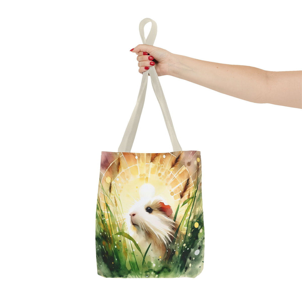 Whimsical Guinea Pig Tote Bag, Cute Animal Tote, Pet Lover Gift, Eco-Friendly Shopping Bag, Spring and Summer Accessory