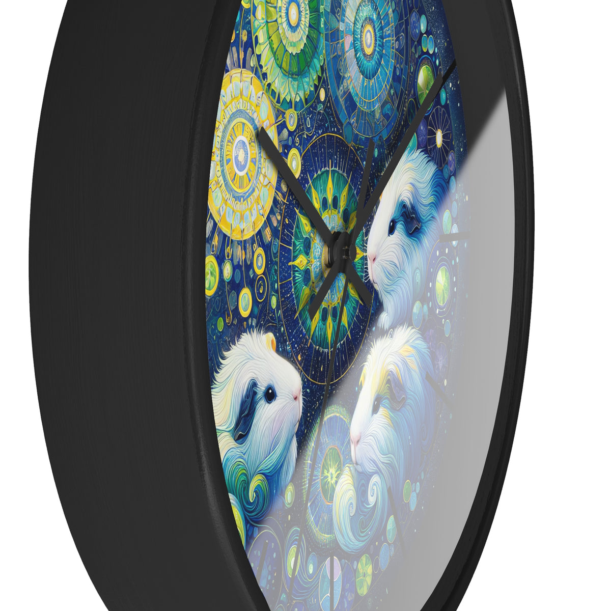 Mandala Treasure Guinea Pig Clock