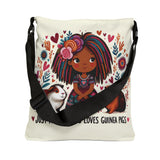 Just a Girl — Guinea Pig Love Adjustable Tote Bag – image 9