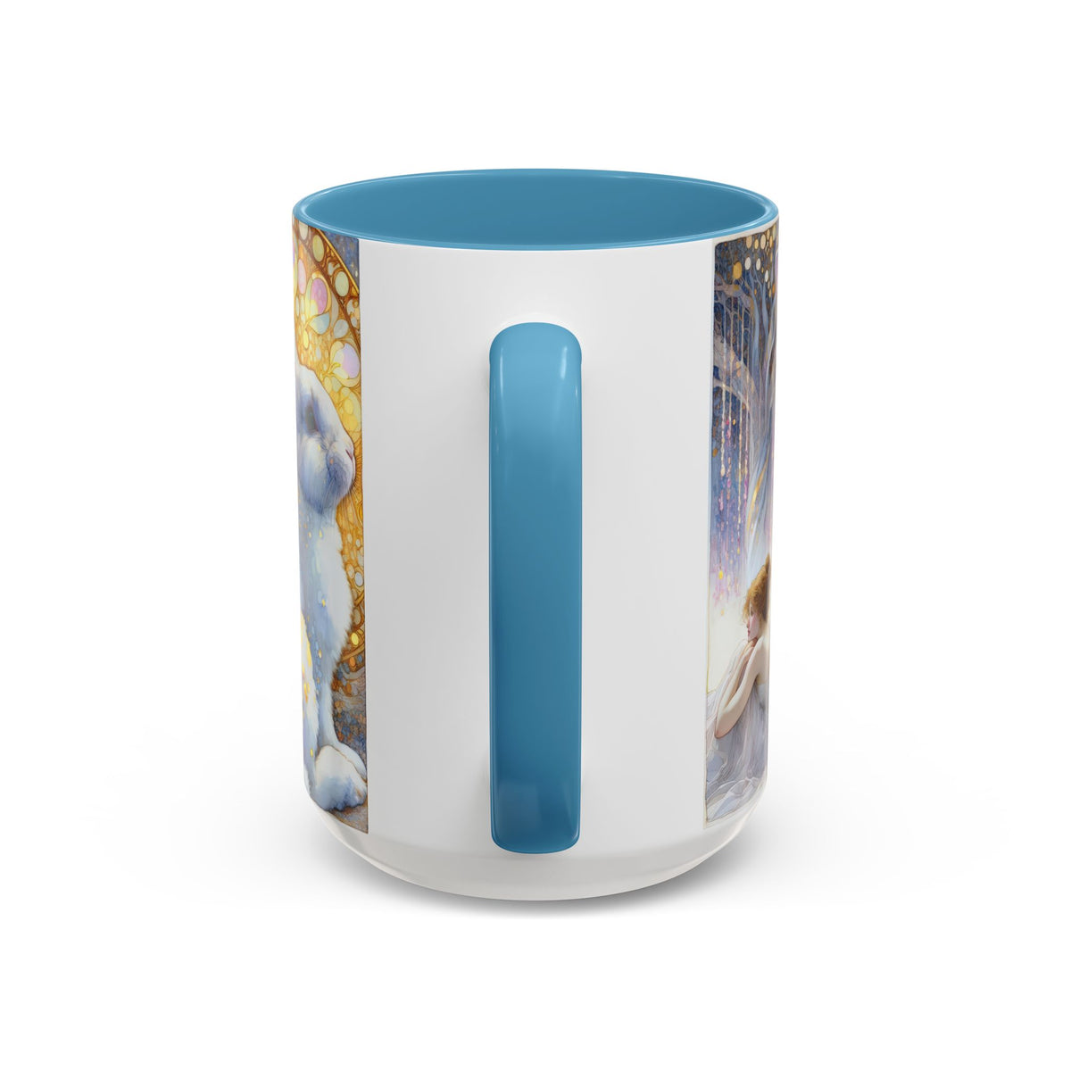 Enchanted Rabbit Coffee Mug, Fantasy Art Drinkware, Rabbit Lover Gift, Magical Mug for Tea, Cute Home Decor