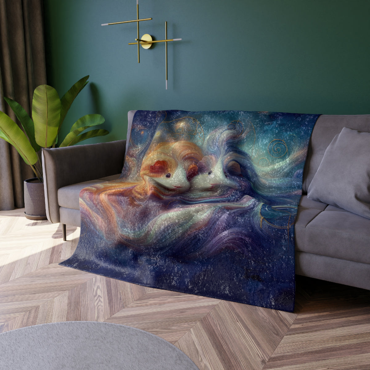 Piggy Dreamland Crushed Velvet Guinea Pig Blanket