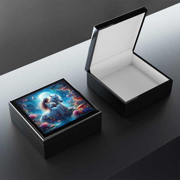 The Unicorn and the Cavy Guinea Pig Jewelry Box