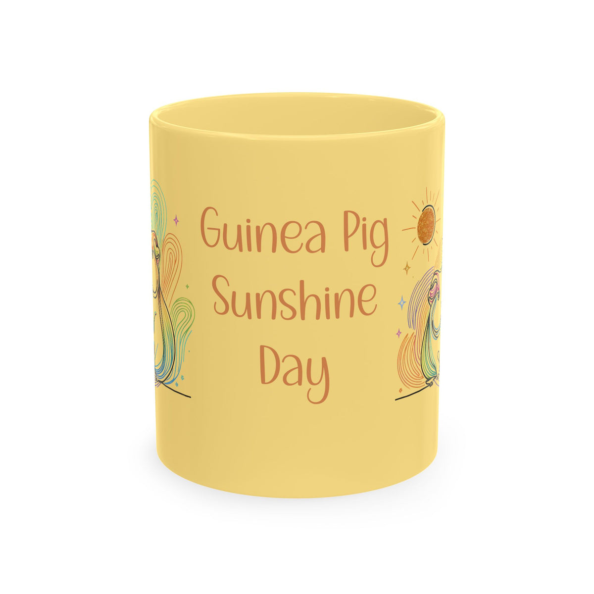 Personalized 'Teresa's Piggy Day' Ceramic Mug - Whimsical Guinea Pig Gift