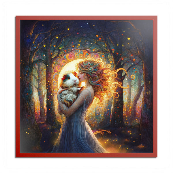 Woodland Grace Guinea Pig Framed Art Print