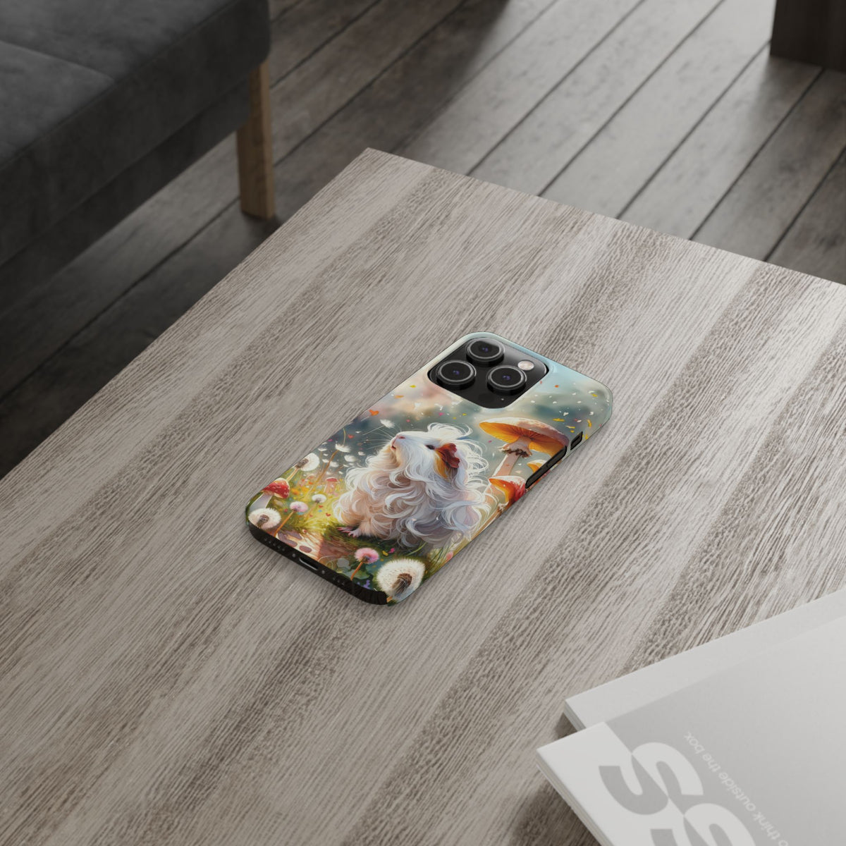 Dandelion Daze Guinea Pig Slim iPhone Case