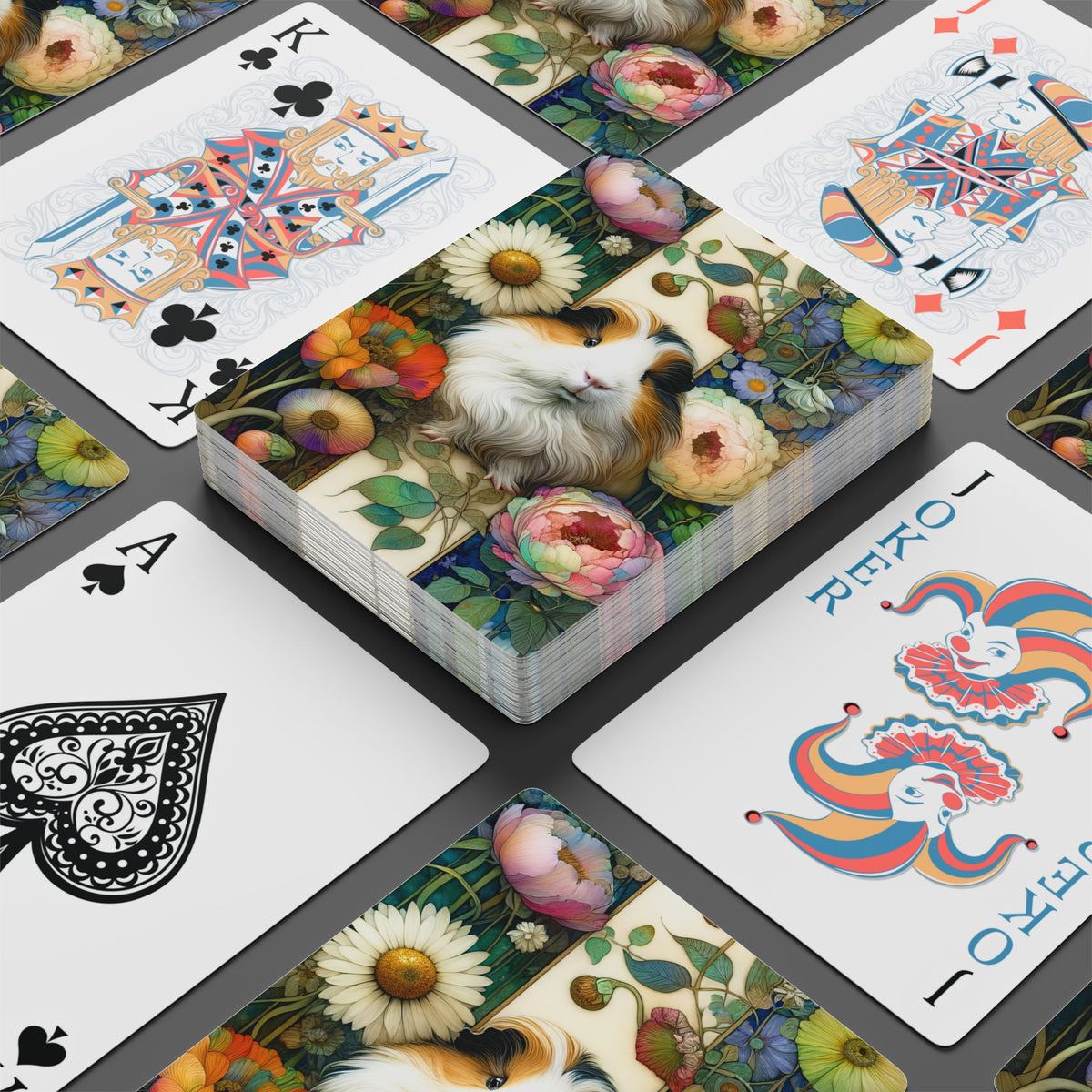 Luscious Piggy Playing / Poker Cards