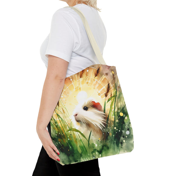Whimsical Guinea Pig Tote Bag, Cute Animal Tote, Pet Lover Gift, Eco-Friendly Shopping Bag, Spring and Summer Accessory