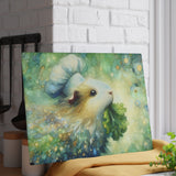 Piggy Nibbling Glass Guinea Pig Cutting Board – image 2