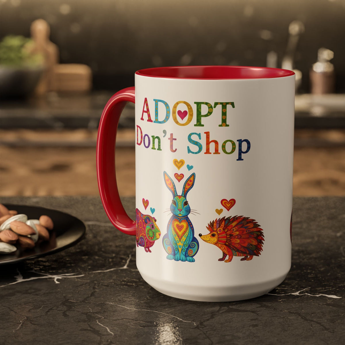 Adopt Don't Shop Boho Guinea Pig Mug