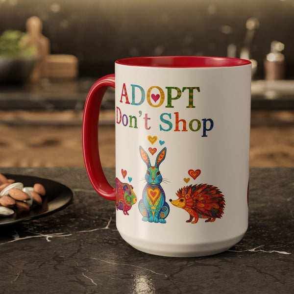 Adopt Don't Shop Boho Guinea Pig Mug
