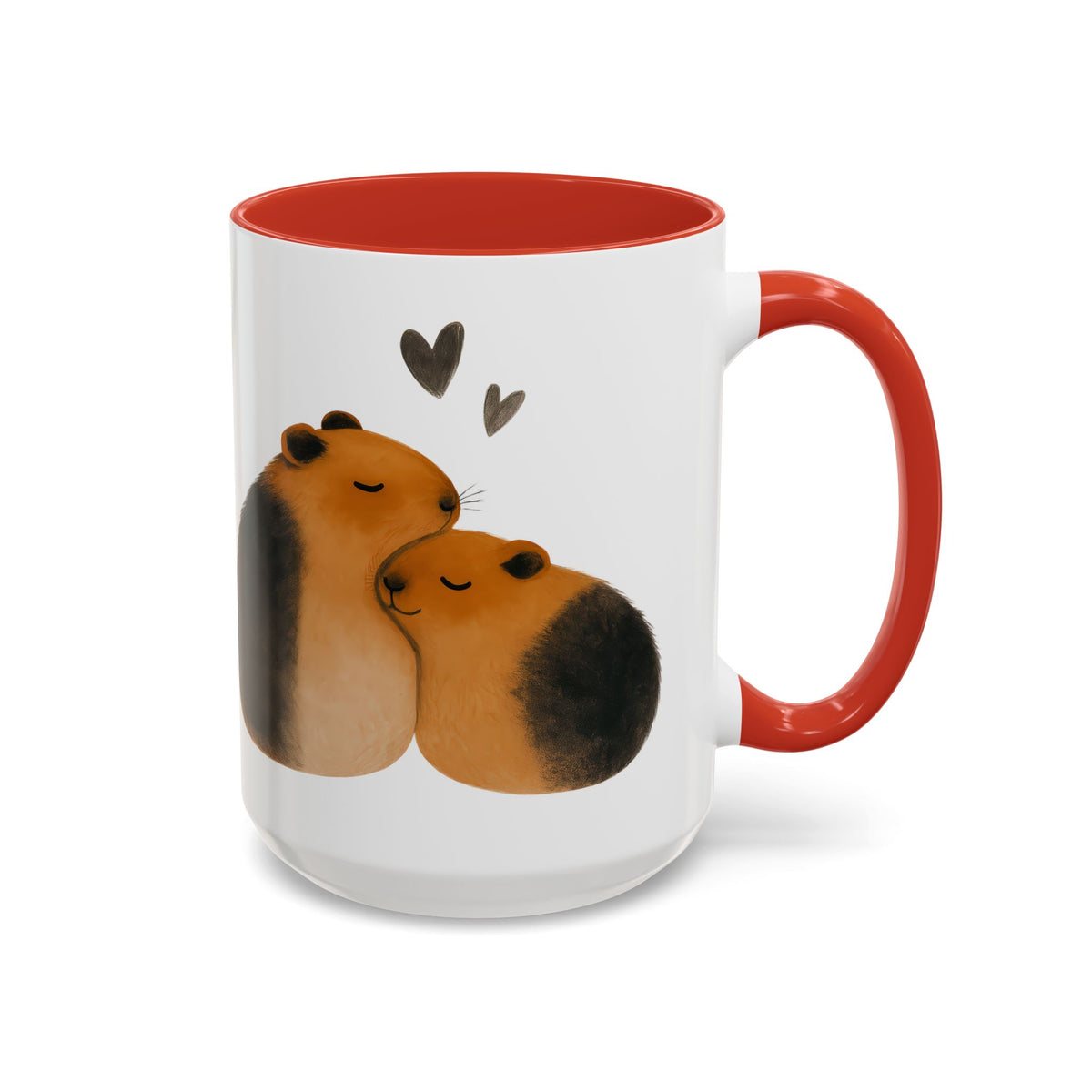 Copy of Cute Guinea Pig Couple Coffee Mug, Animal Lover Gift, Sweetheart Mug, Valentine’s Day Coffee Cup, Pet Lover Collectible