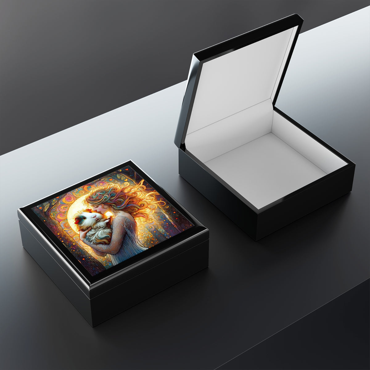 Woodland Grace Guinea Pig Jewelry Box