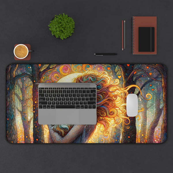 Whimsical Desk Mat with Enchanted Forest Design, Home Office Decor, Gift for Animal Lovers, Artistic Mouse Pad, Unique Work Station [...]