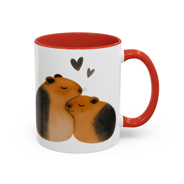 Copy of Cute Guinea Pig Couple Coffee Mug, Animal Lover Gift, Sweetheart Mug, Valentine’s Day Coffee Cup, Pet Lover Collectible