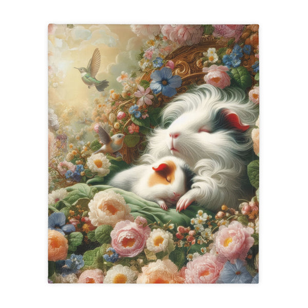 Dreaming Napping Piggies Velveteen Microfiber Blanket - Double-sided Print