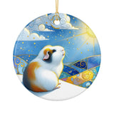 Winter Solstice Guinea Pig Ceramic Ornament – image 13