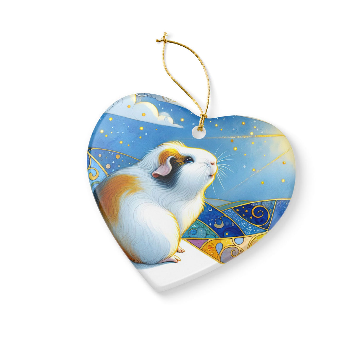 Winter Soltice Guinea Pig Ornament