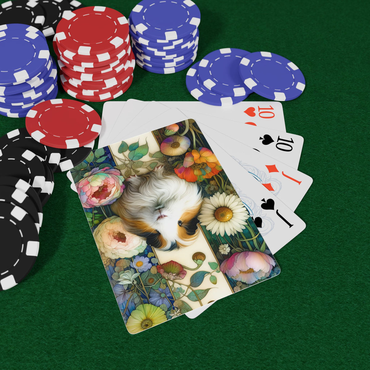 Luscious Piggy Playing / Poker Cards