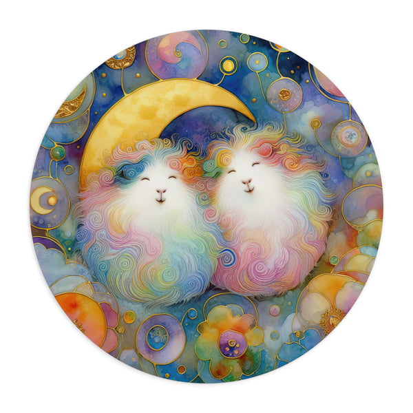 Perky Piggies in the Moon Mouse Pad