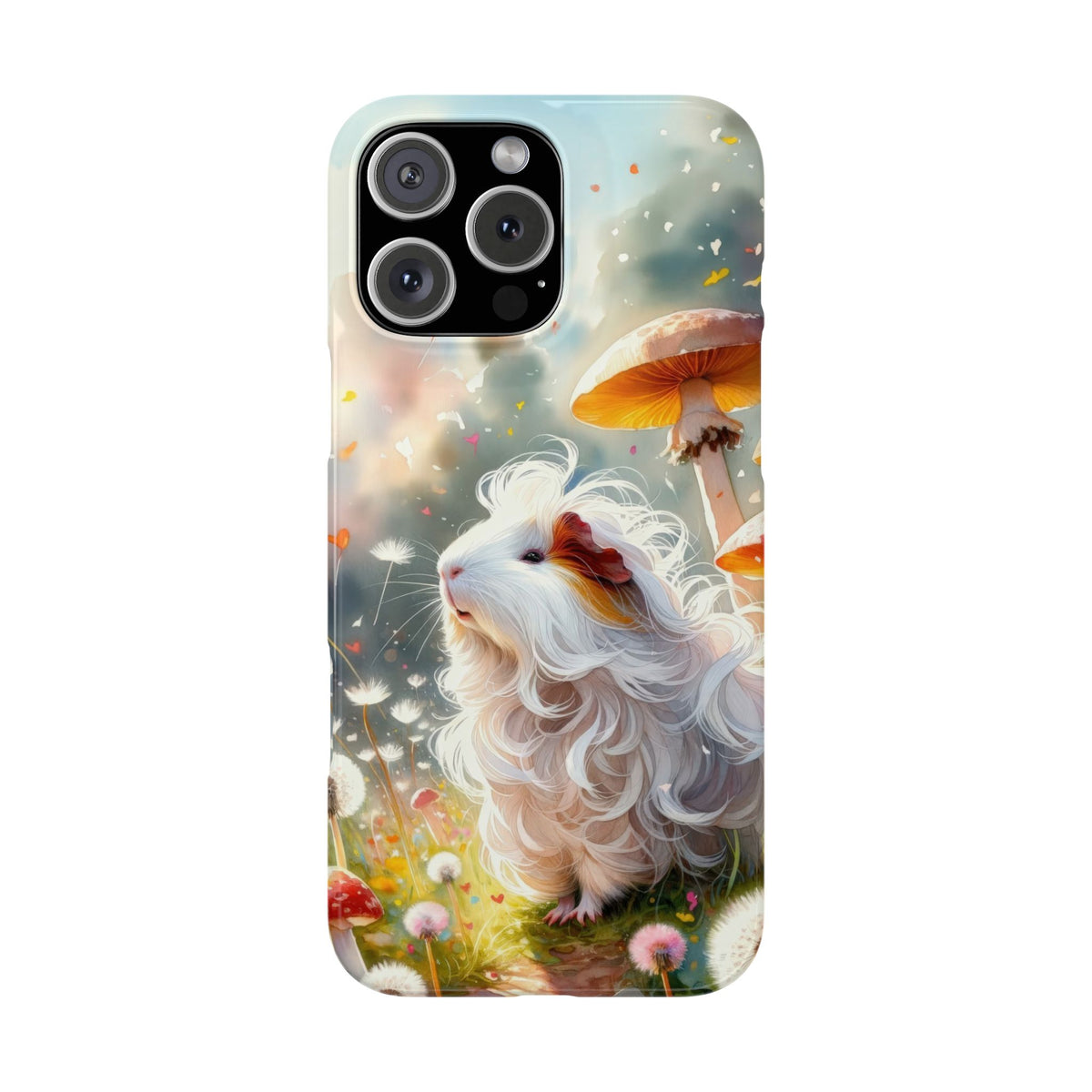 Dandelion Daze Guinea Pig Slim iPhone Case