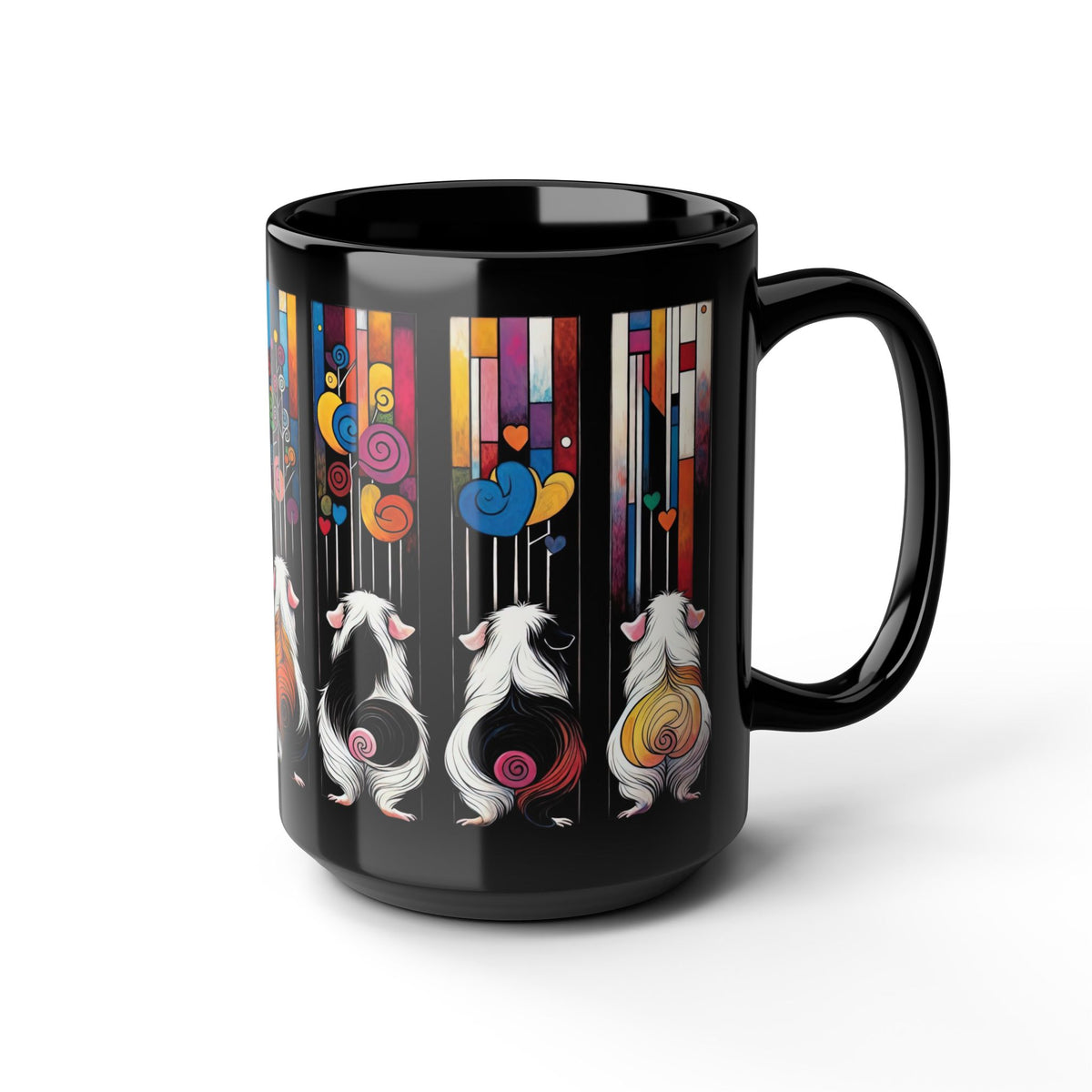 Piggy Butt Lineup - Black Guinea Pig Mug