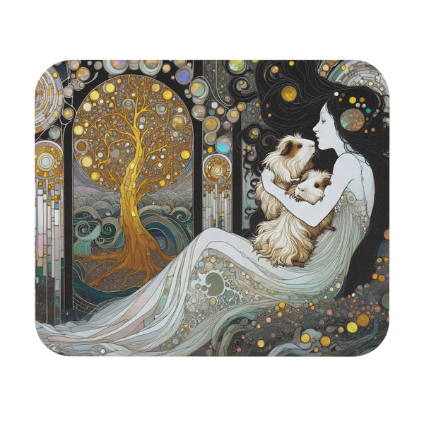 Lady with Piggies Mouse Pad (Rectangle)