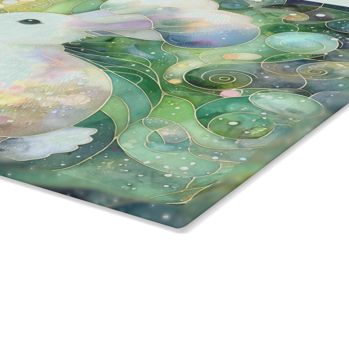 Munching Bunny Chef Glass Cutting Board