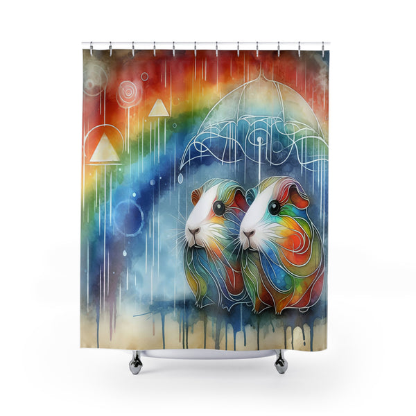 Guinea Pig Backdrop / Room Divider / Polyester Shower Curtain