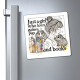 Just a Girl Who Loves Guinea Pigs and Books Magnet – image 6