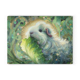 Gimme Greens Guinea Pig Glass Cutting Board