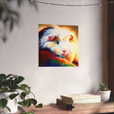 Firelight Fleece Cavy Guinea Pig Poster