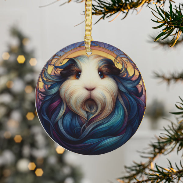 Deep Thoughts Guinea Pig Acrylic Ornament