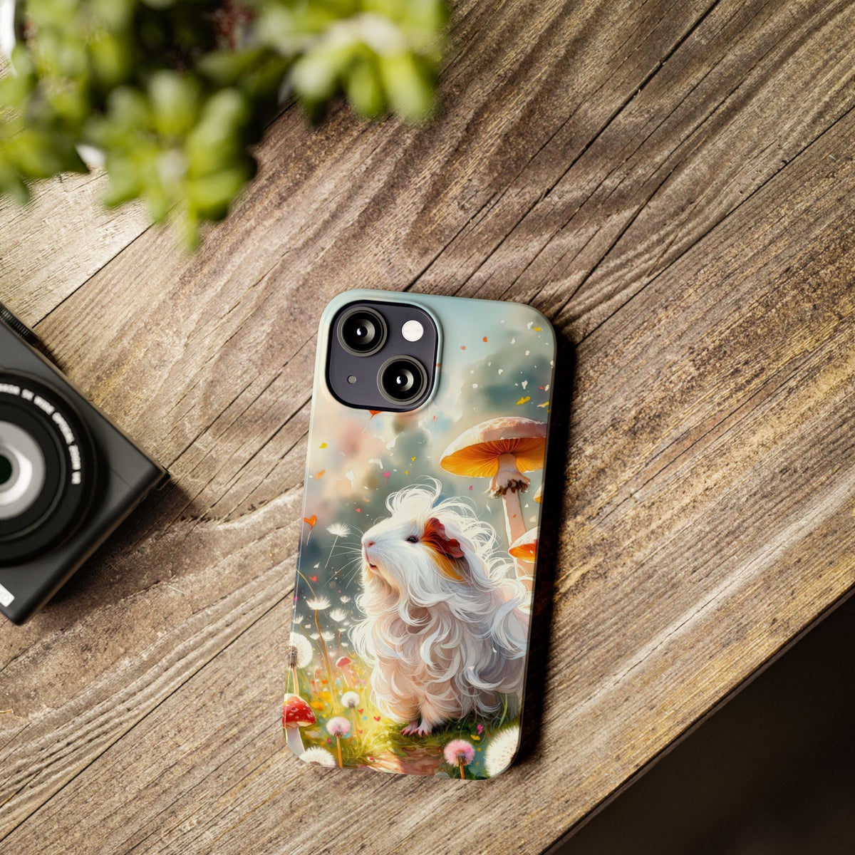 Dandelion Daze Guinea Pig Slim iPhone Case