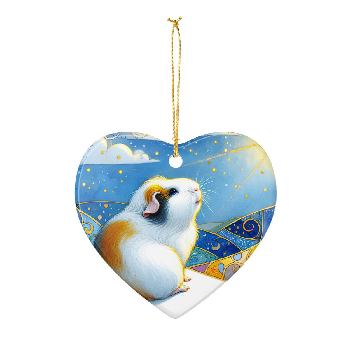 Winter Soltice Guinea Pig Ornament