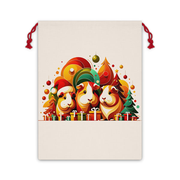 Holiday Guinea Pig Gift Bag — Cute Christmas Pet Stocking Sack