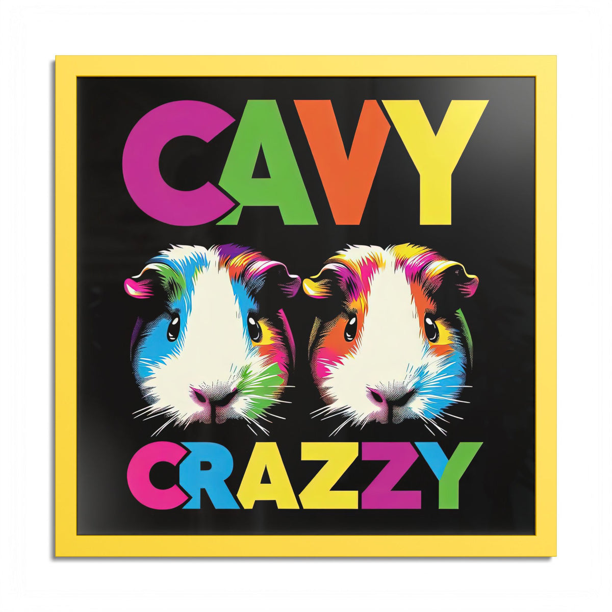 Cavy Crazzy Guinea Pig Framed Art Print