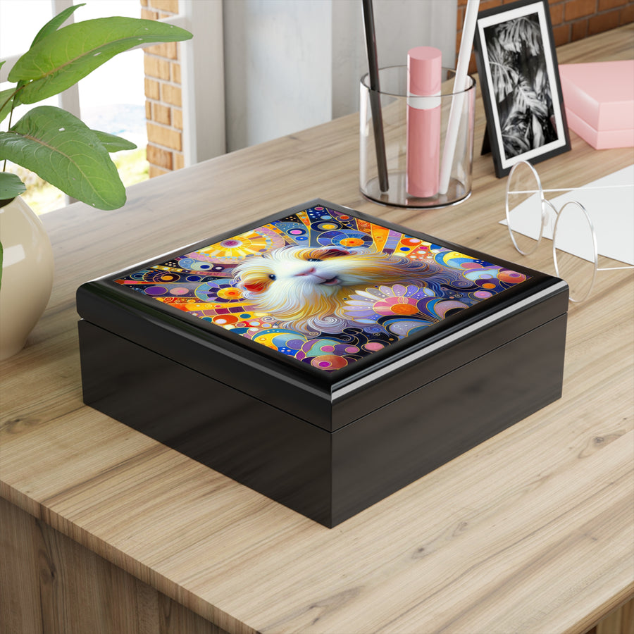 Happy Bright Guinea Pig Jewelry Box