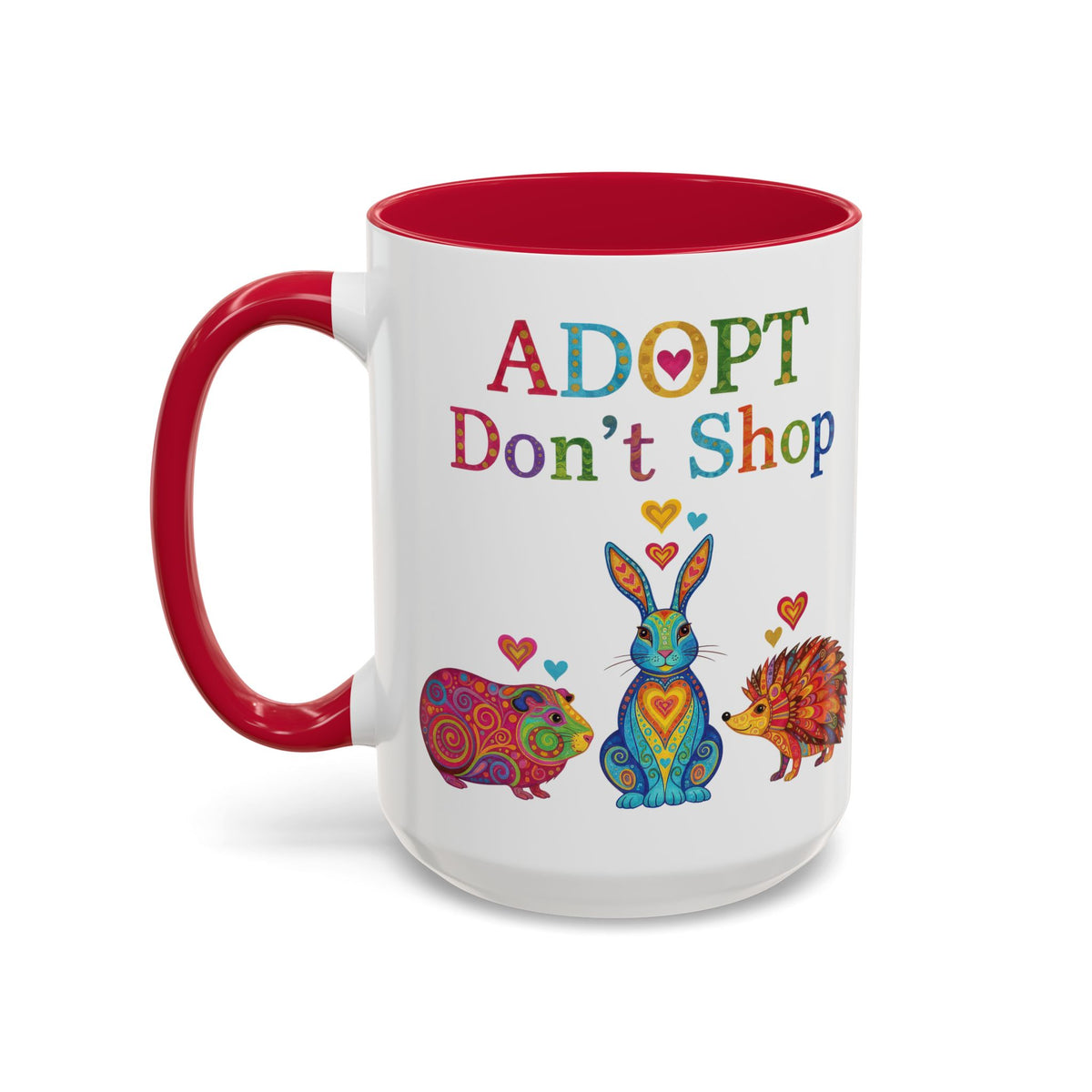 Guinea Pig Mug - Adopt Don't Shop - Boho