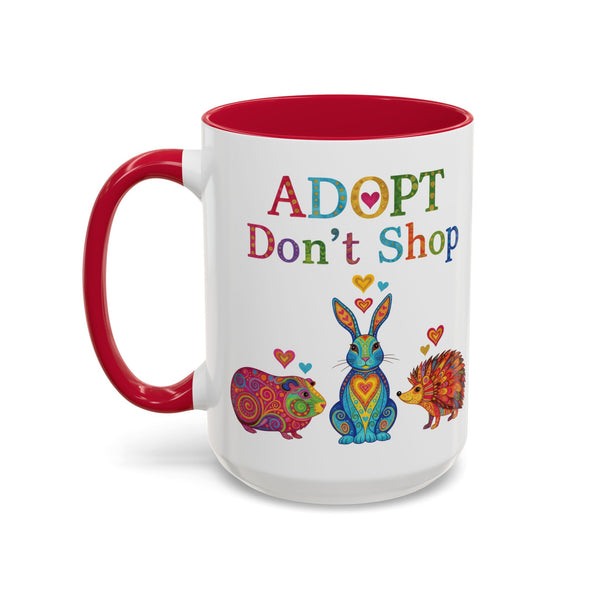 Guinea Pig Mug - Adopt Don't Shop - Boho