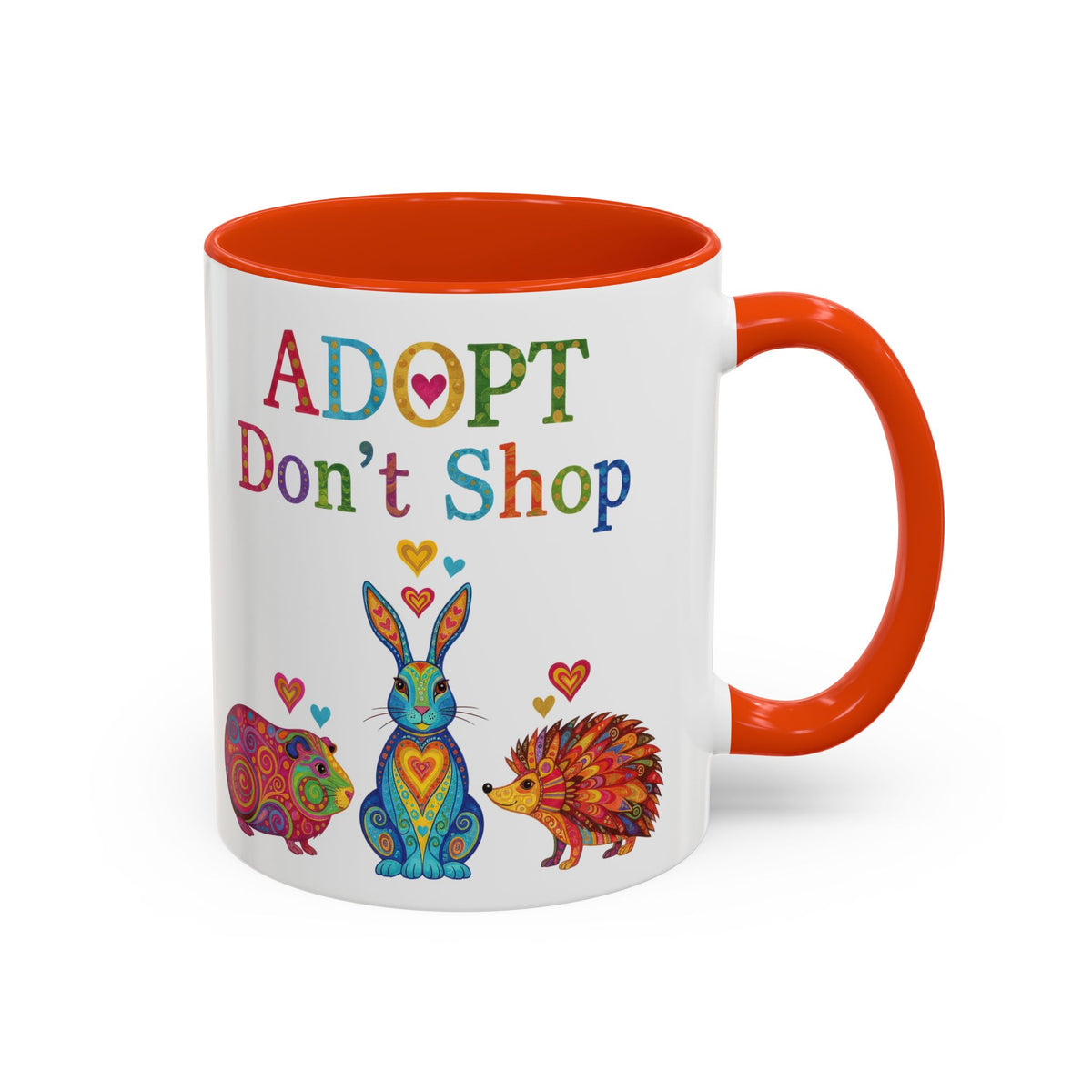 Guinea Pig Mug - Adopt Don't Shop - Boho
